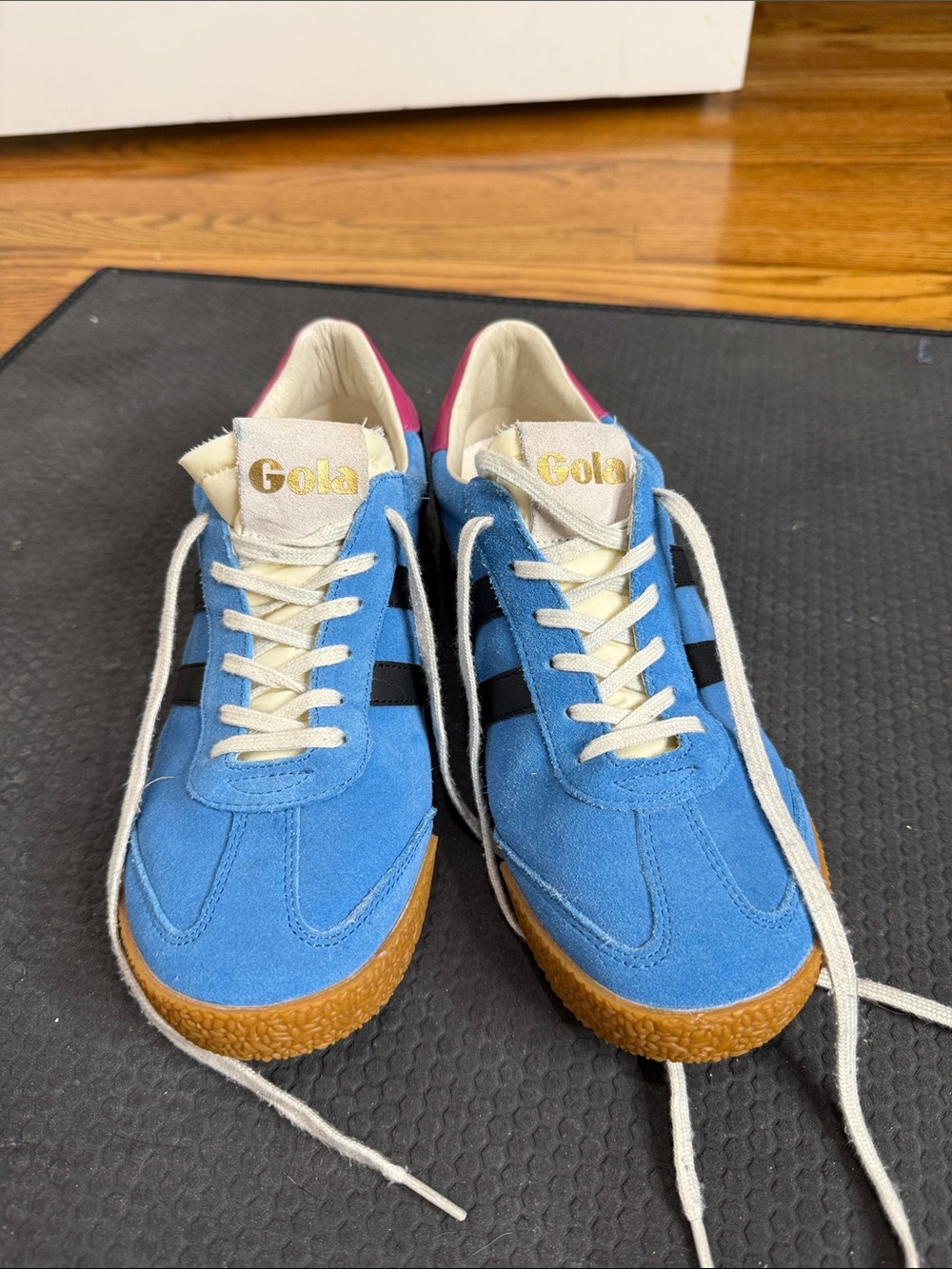 Gola women’s Blue Suede Elan Sneakers